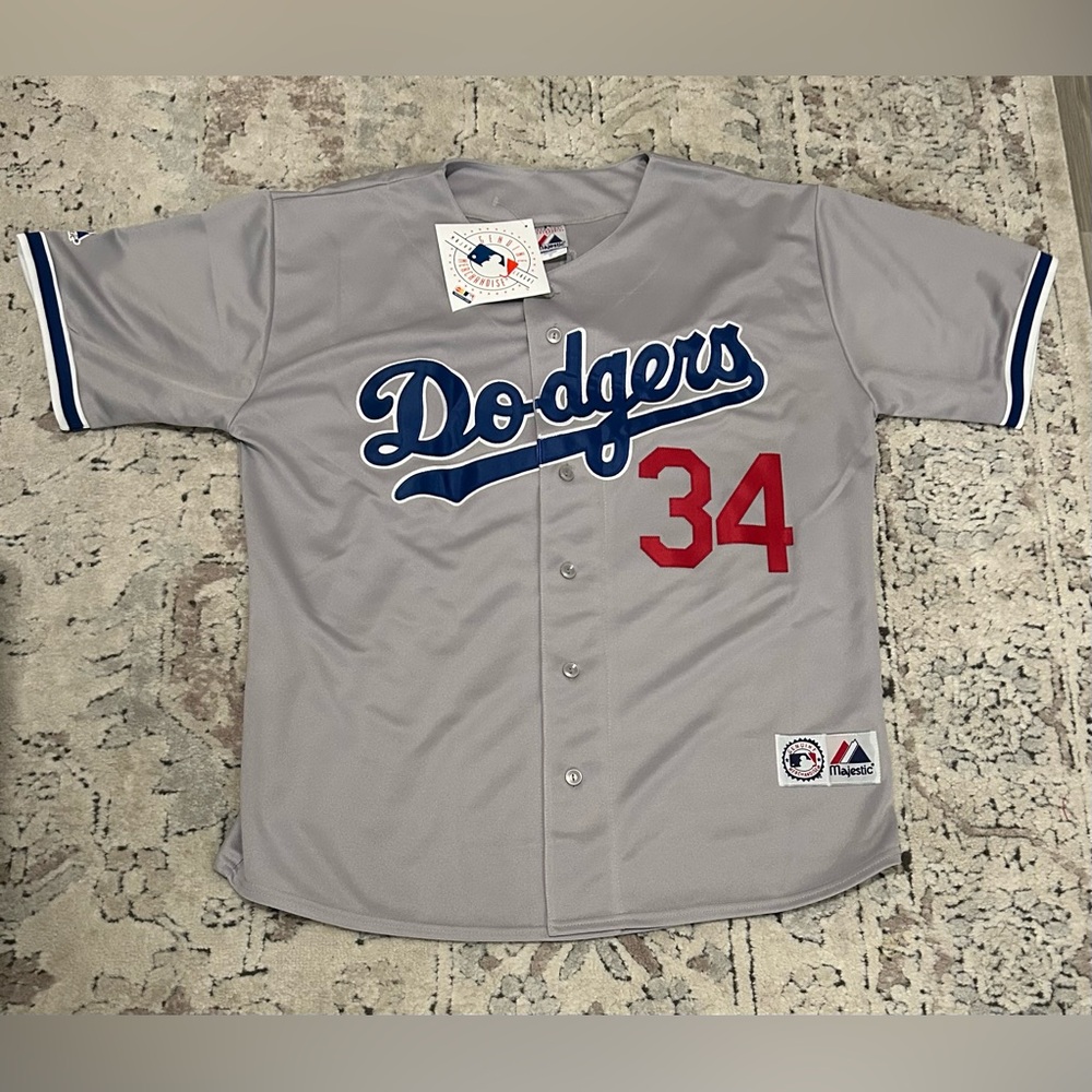 Majestic Authentic LA Dodgers Fernando Valenzuela #34 MLB Jersey Men’s Sz: XL